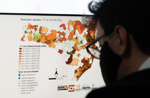 Matriz de risco de SC apresenta menor número de regiões em situação gravíssima