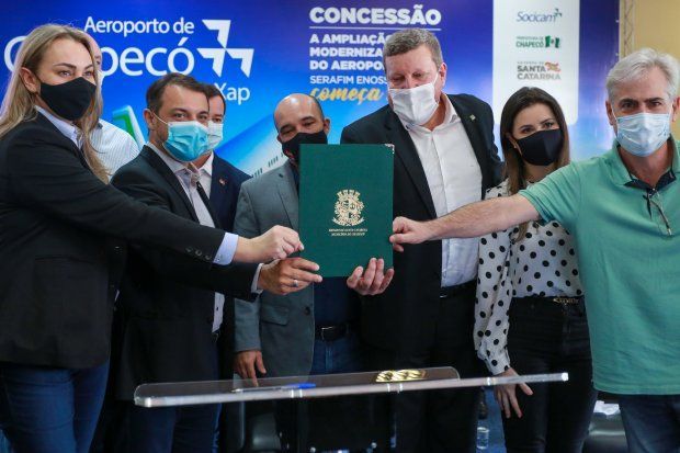 Socicam assume a concessão do aeroporto de Chapecó