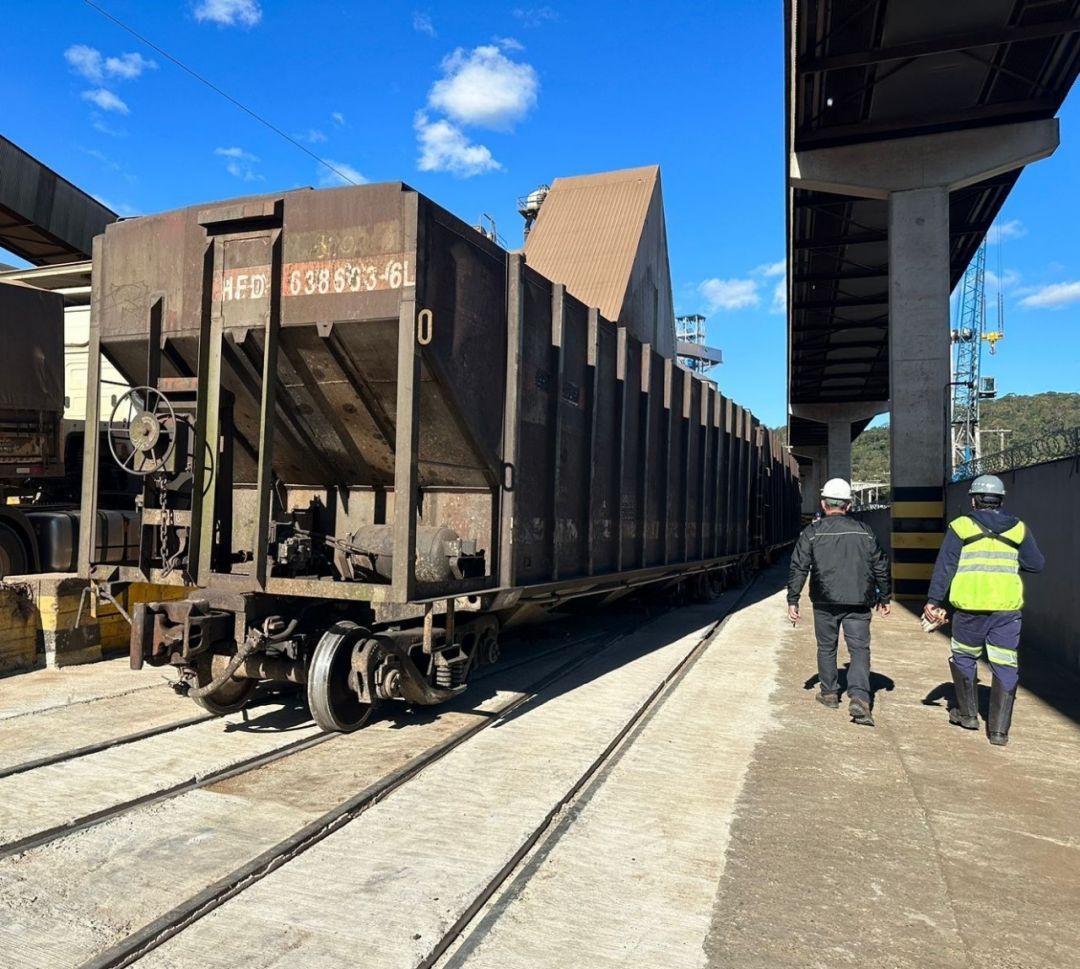 Movimentação de cargas por ferrovias em SC subiu 10,4% até abril