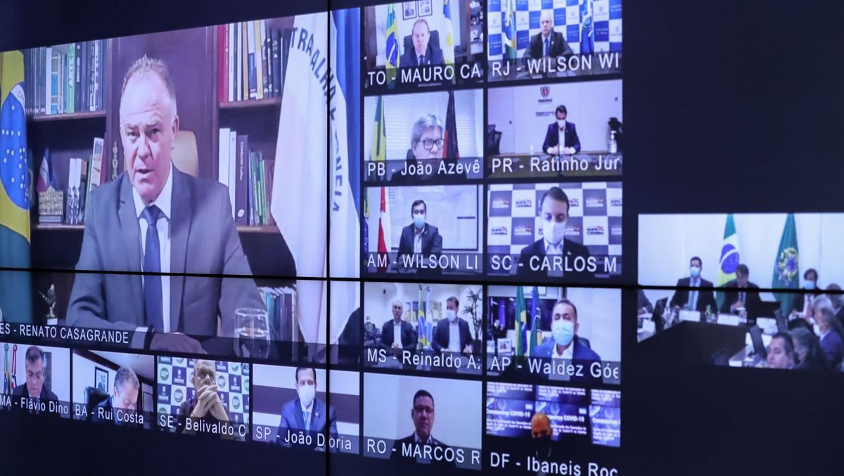 Governadores pedem recursos do auxílio emergencial ainda em maio